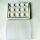Dental Procelain  Mixing Slab (  Plate),12 Slots , having plastic Cover & bottom