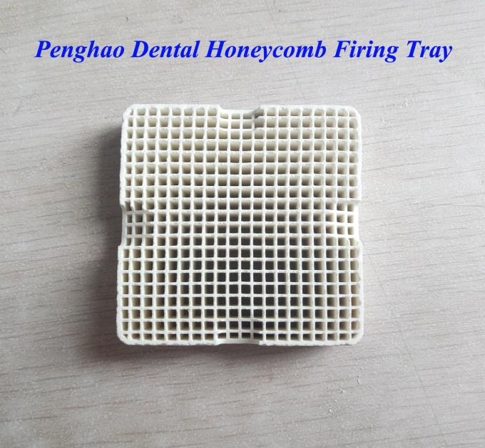 D55mm Square Dental Honeycomb Firing Tray  (  ceramic pins, 55mm*55mm*12.5mm)
