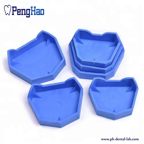 6 Pcs Set Department Of Stomatology Dental Denture Base Silicone Rubber Impression Material Filling Gypsum