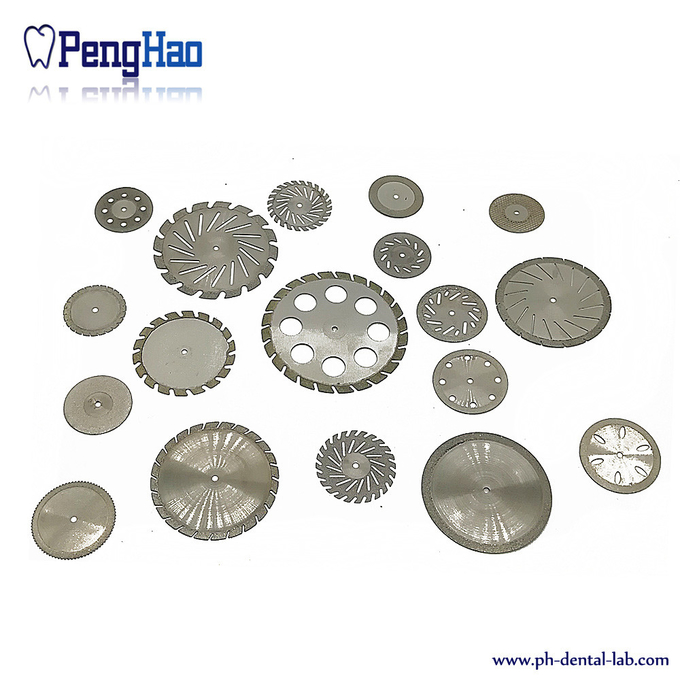 Dental laboratory rotary instrument bur diamond coating separating disc