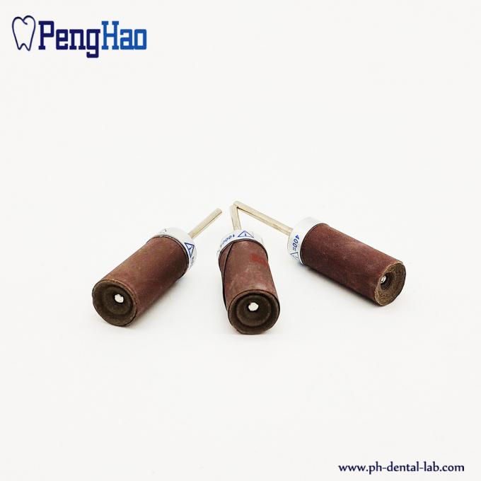 Sandpaper with mandrel dental