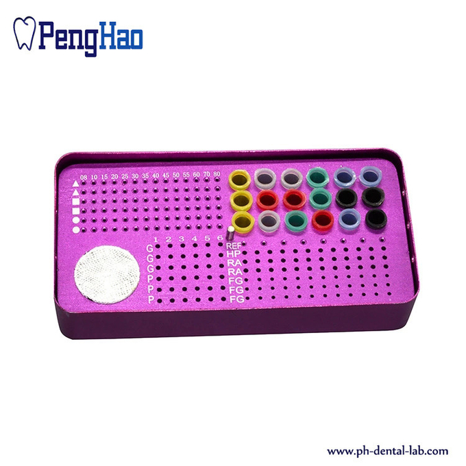 Dental 26-holes Box for Diamond Burs with different colors