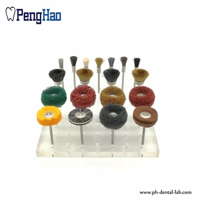 China dental polishing wheel Dental laboratory leather cloth round dental polishing brush jewelry tool bur polisher supplier