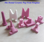( Slant )Dental Lab Ceramic Peg/ Single Pointed Teeth Burning Rack