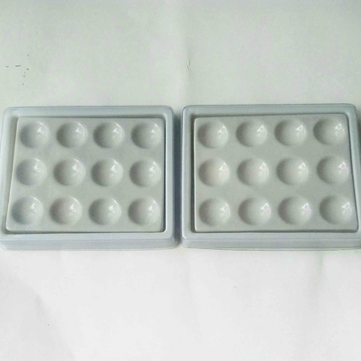 Dental Procelain  Mixing Slab (  Plate),12 Slots , having plastic Cover & bottom