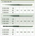 Dental CAD / CAM Milling Burs ( For ZirkonZahn M3  CAD/CAM milling machine)