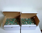 Twin pins with metal sleeves and green rubber caps ( 1000pcs every box )