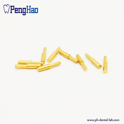 China factory supply high quality dental brass dowel pins with stike for dental lab