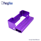 Hot sale denture bur holder/ 26-hole autoclavable box for opening with different colors