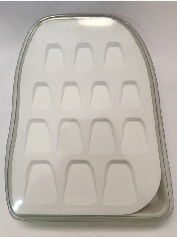 Dental Porcelain  Mixing Slab (  Plate),14 Slots , having plastic Cover& Bottom