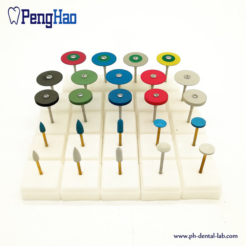 thumbnail image 2 of 1pc Rubber Diamond Polishing Bur For Dental Labs - Grinds Zirconia & Porcelain Workpieces 2 of 12