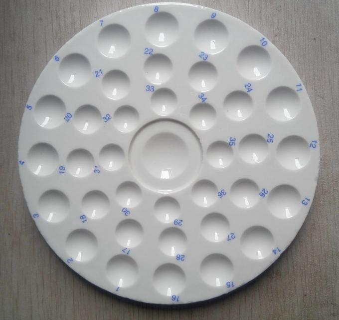 Round Dental Ceramic Mixing Plate (Mixing Slab )( having bottom& cover )